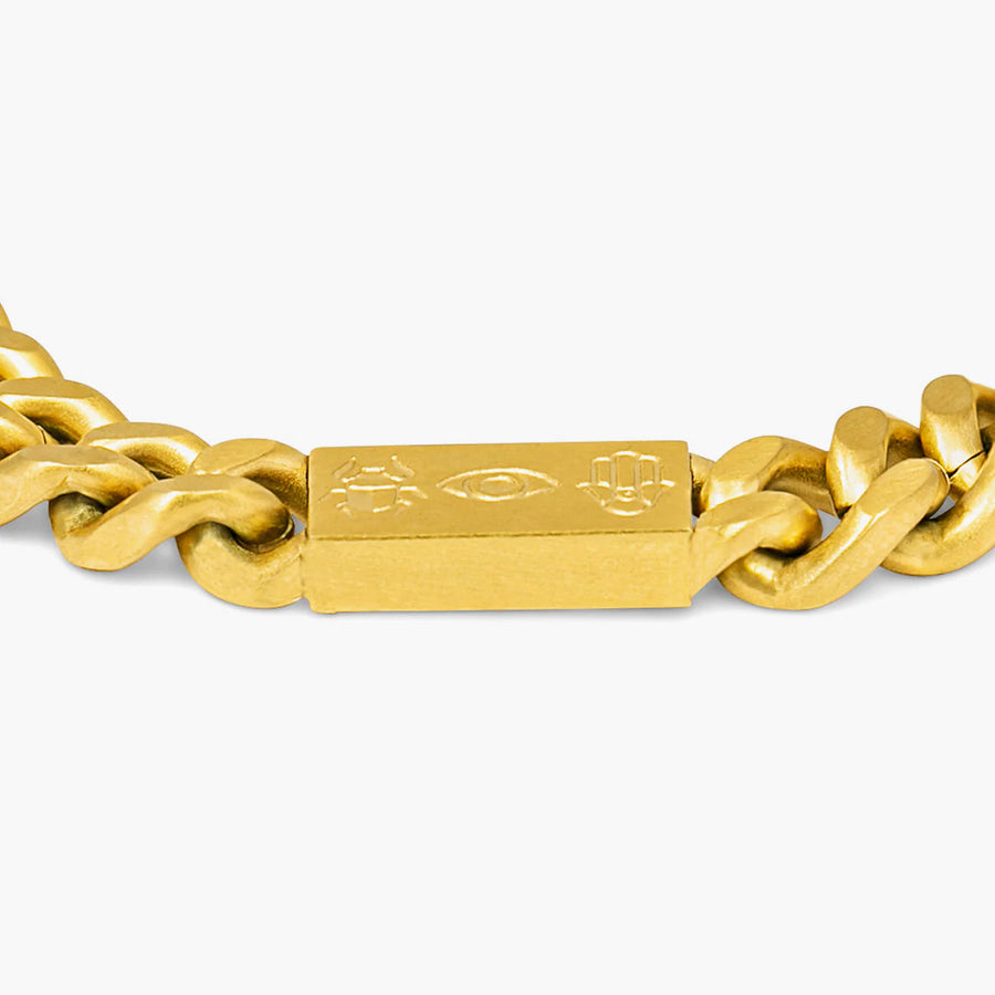 Meccanico Amulet Gold IP Bracelet by Tateossian Men's Jewellery Cudworth 