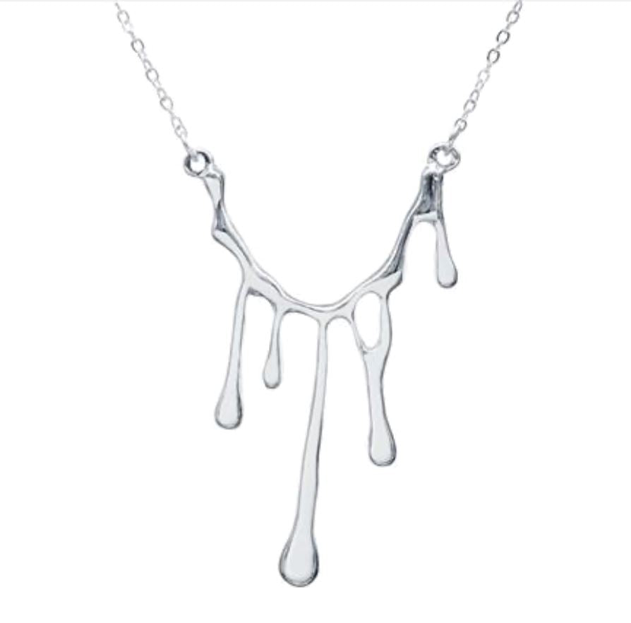 Melting Moments Silver Necklace 