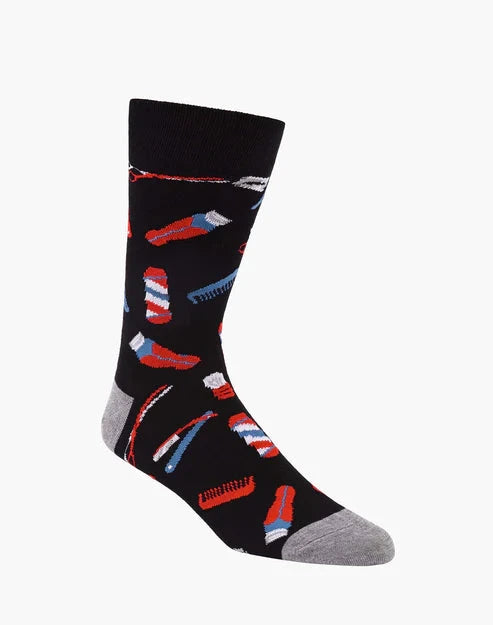 Men's Bamboo Socks - Barber Shop Underwear Pussyfoot 