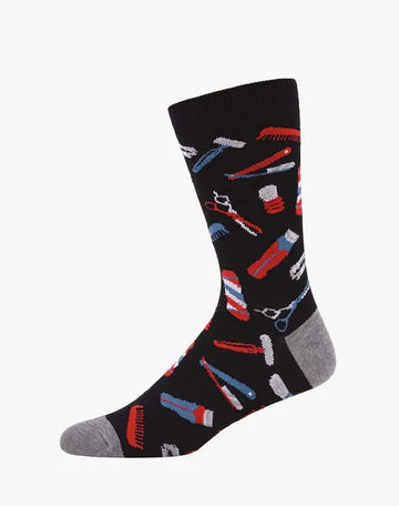 Men's Bamboo Socks - Barber Shop Underwear Pussyfoot 