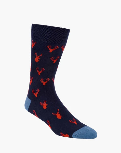 Men's Bamboo Socks - Ditsy Deer Underwear Pussyfoot 