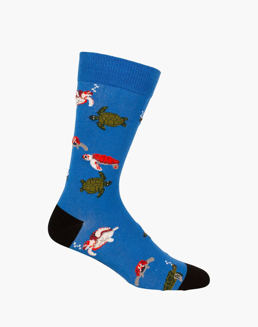 Men's Bamboo Socks - Sea Turtle Underwear Pussyfoot 