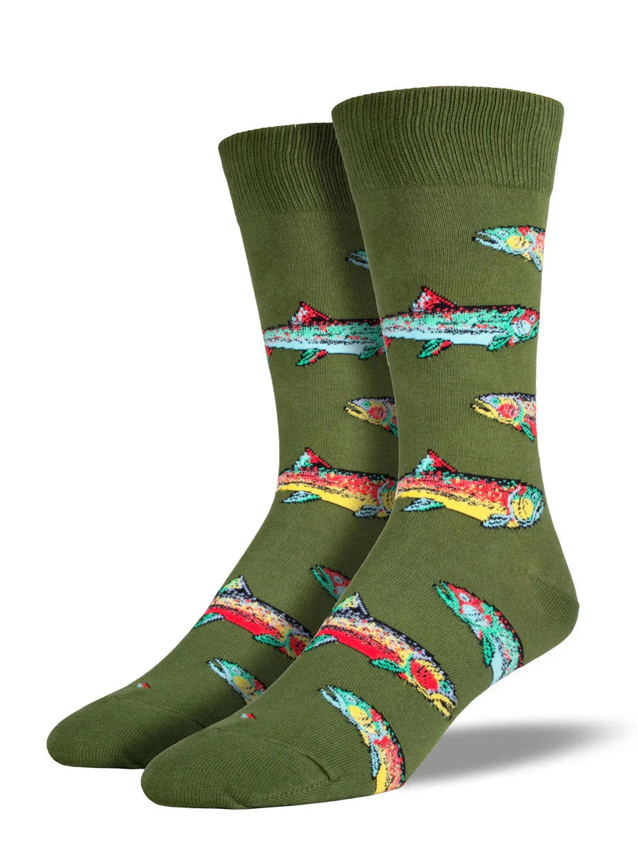 Men's Graphic Socks - Trout Socks Bobangles 