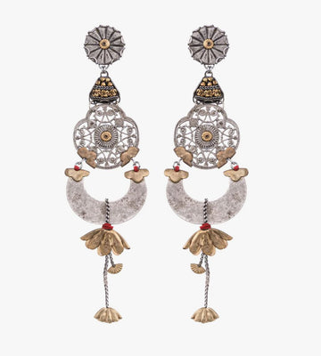 Metal Floira Earrings Earrings Ayala Bar 