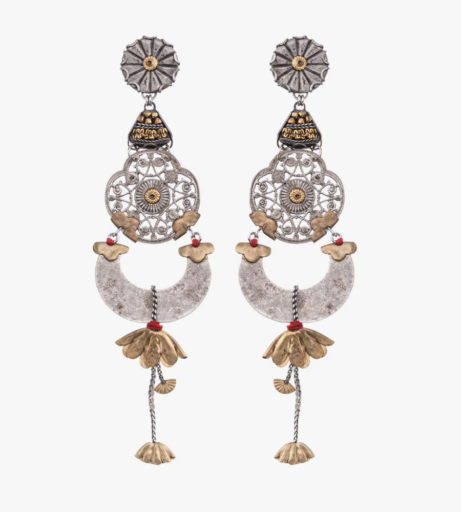 Metal Floira Earrings Earrings Ayala Bar 