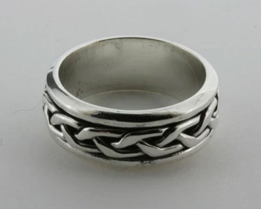 Mexican Silver Plait Ring Men's Jewellery Makers & Providers 