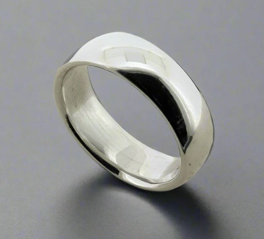 Mexican Silver Wide Band Ring Men's Jewellery Makers & Providers 