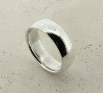 Mexican Silver Wide Band Ring Men's Jewellery Makers & Providers 8 
