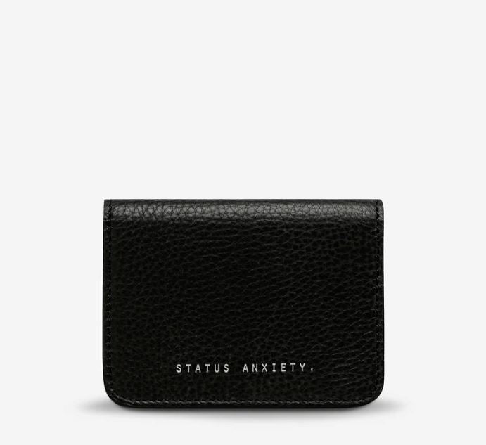 'MIles Away' Leather Wallet Wallet Status Anxiety Black 