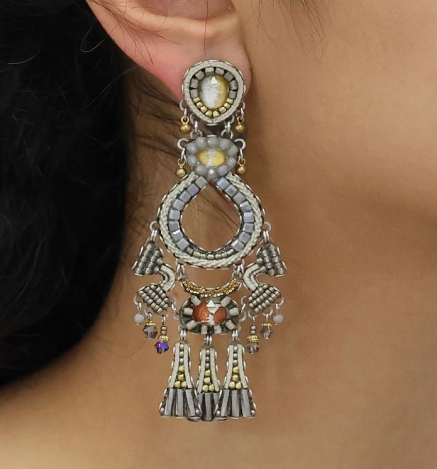 Moonlight Chrome Earrings Earrings Ayala Bar 
