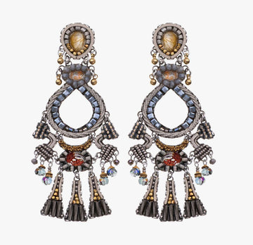Moonlight Chrome Earrings Earrings Ayala Bar 