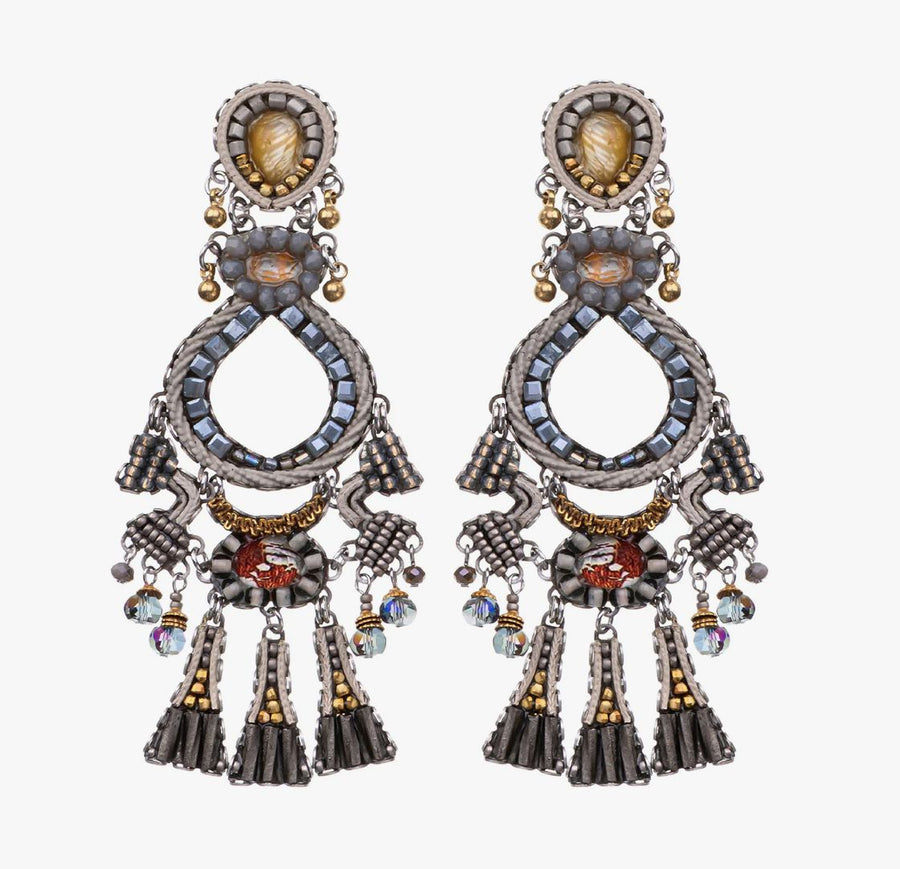 Moonlight Chrome Earrings Earrings Ayala Bar 