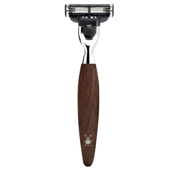 Mühle Kosmo Mach3 Razor Shaving Barber Brands Bog Oak 