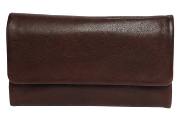 Nicki Leather Wallet Wallet Modapelle Dark Brown 