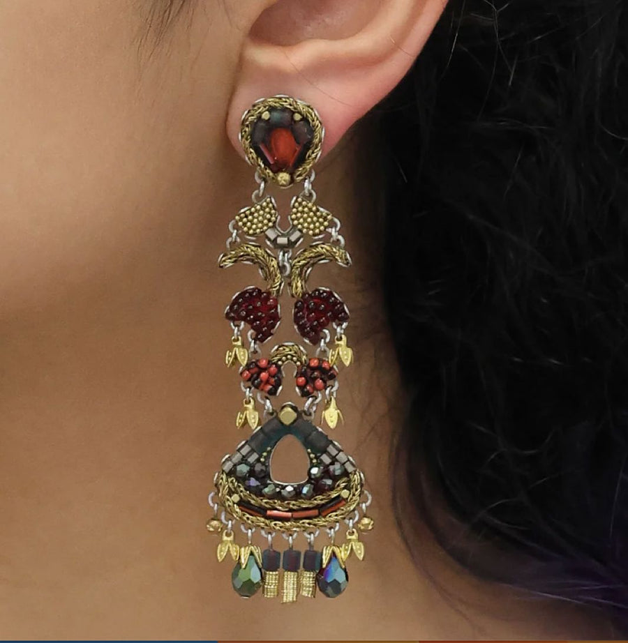 Noble Wine Burgundy Earrings Earrings Ayala Bar 