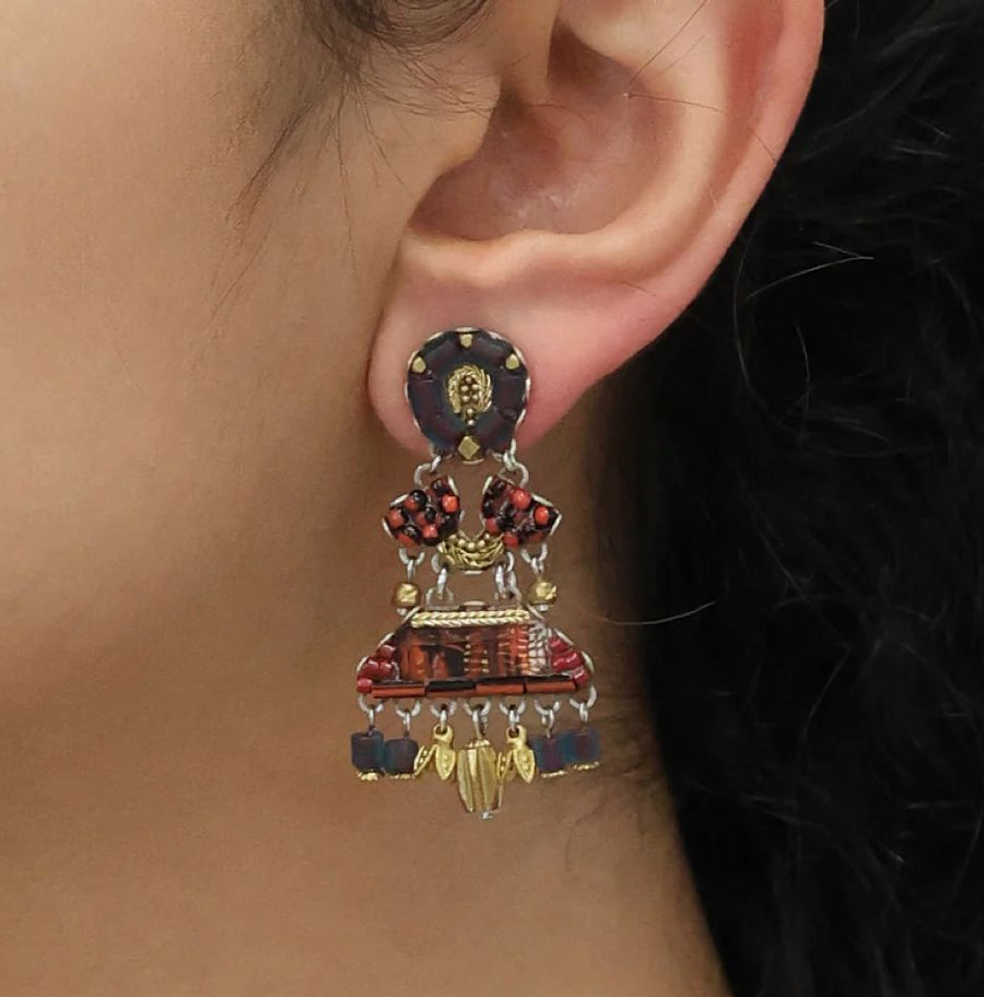Noble Wine Carmin Earrings Earrings Ayala Bar 
