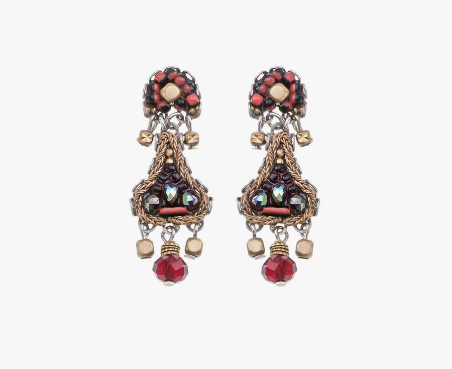 Noble Wine Claret Earrings Earrings Ayala Bar Leverback Hook 