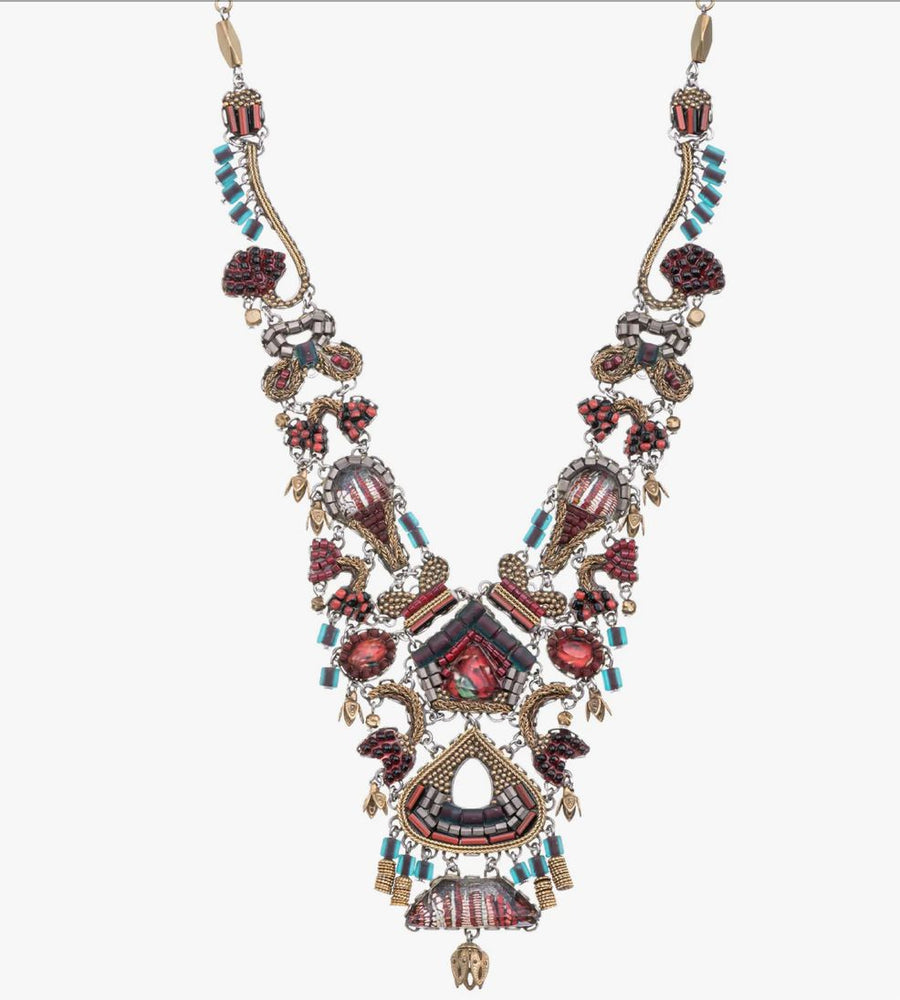 Noble Wine Crimson Necklace Necklace Ayala Bar 