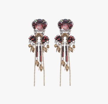 Noble Wine Flame Earrings Earrings Ayala Bar Post 