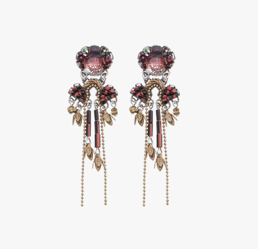 Noble Wine Flame Earrings Earrings Ayala Bar Post 
