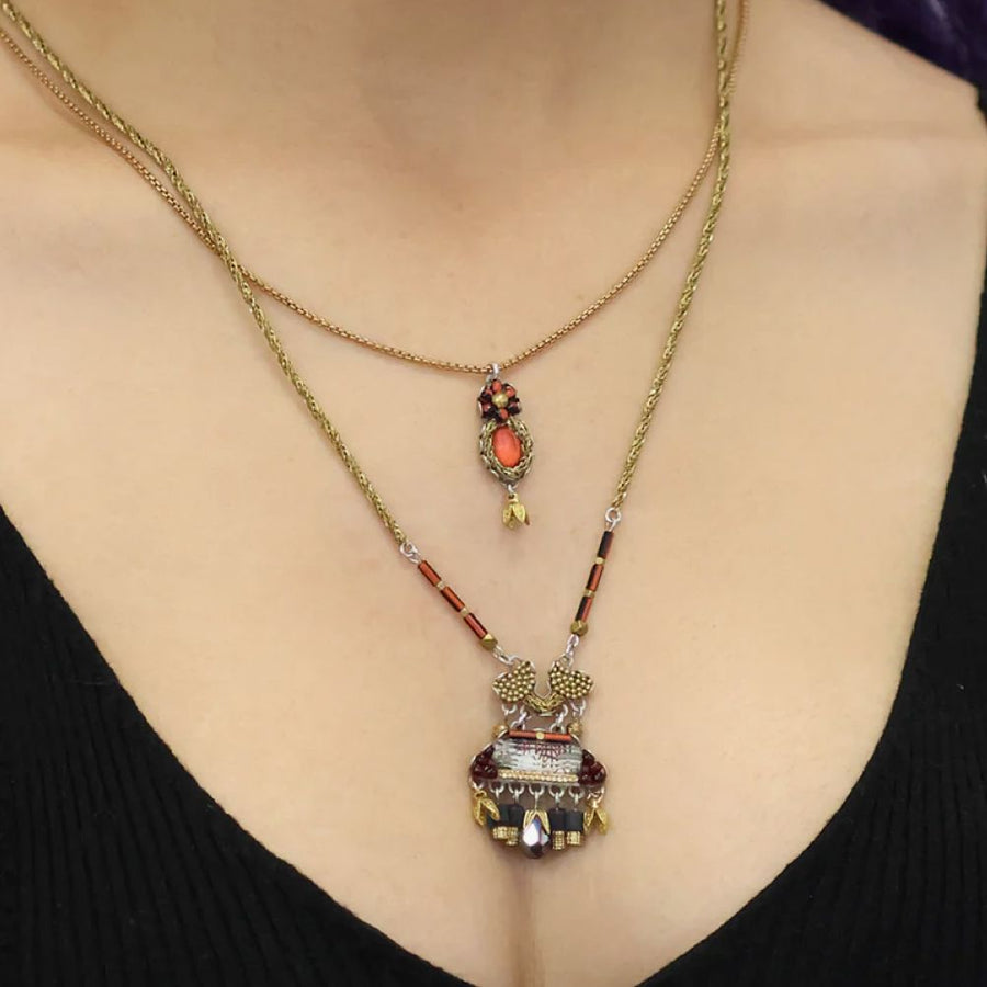 Noble Wine Garnet Necklace Necklace Ayala Bar 