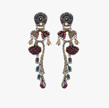 Noble Wine Merlot Earrings Earrings Ayala Bar Post 