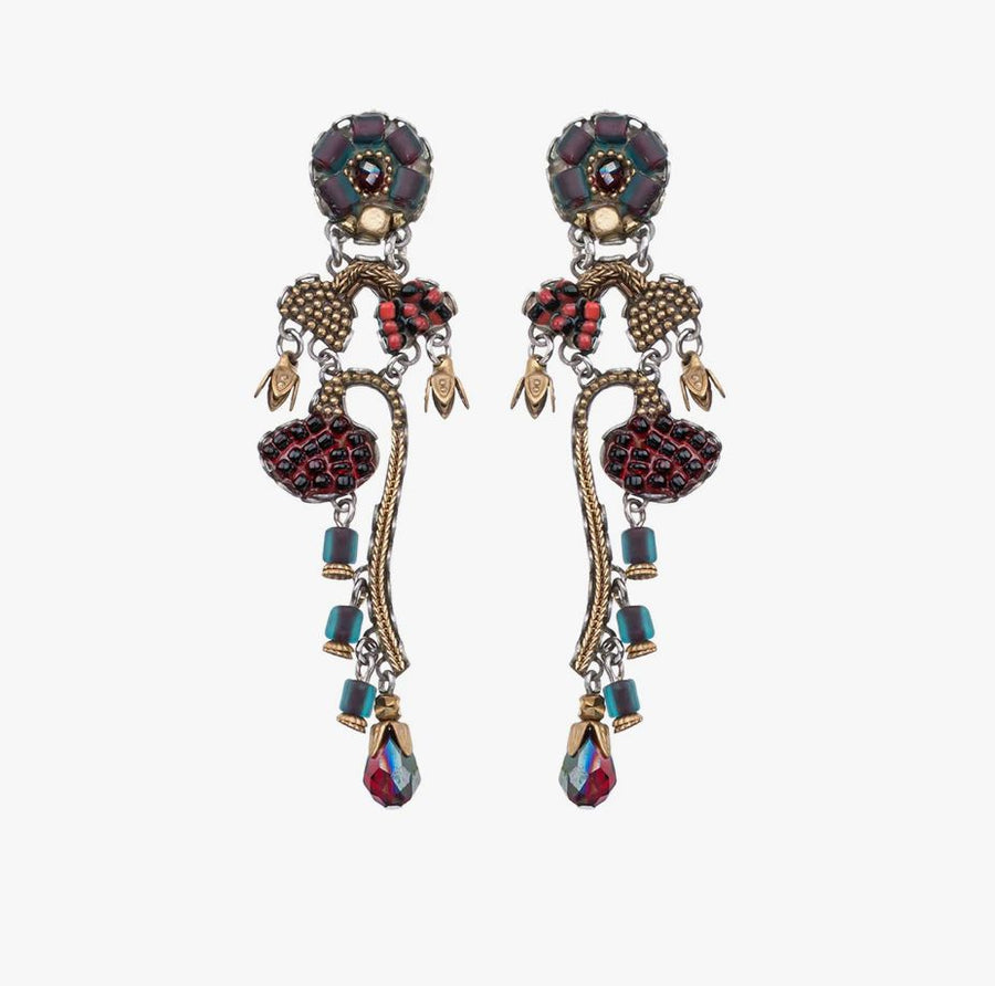 Noble Wine Merlot Earrings Earrings Ayala Bar Post 