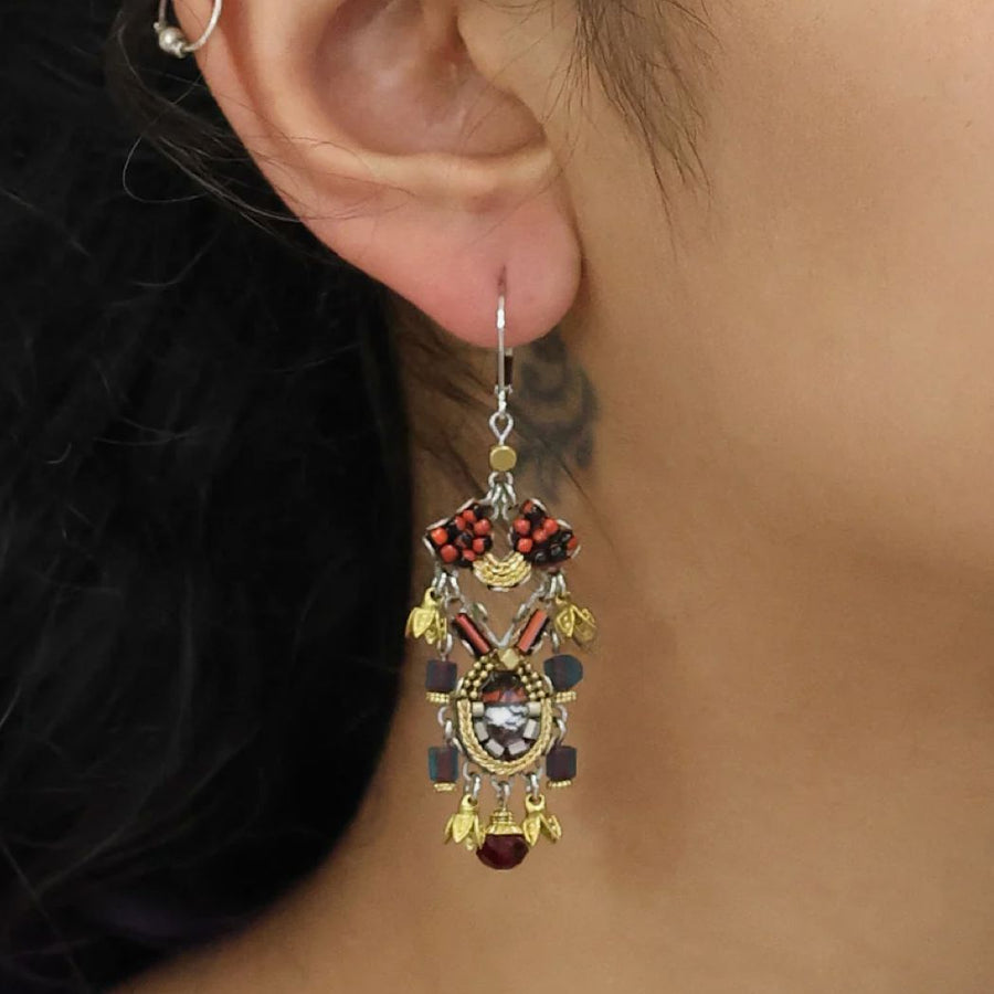 Noble Wine Ruby Earrings Earrings Ayala Bar 