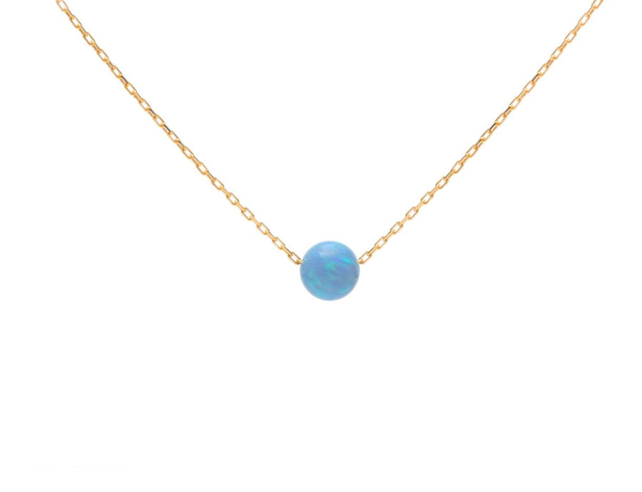 Opalite Ball Necklace Gammies GP on Sil 