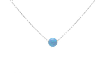 Opalite Ball Necklace Gammies Silver 