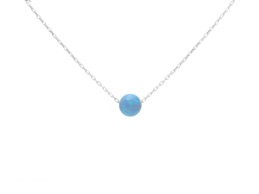 Opalite Ball Necklace Gammies Silver 