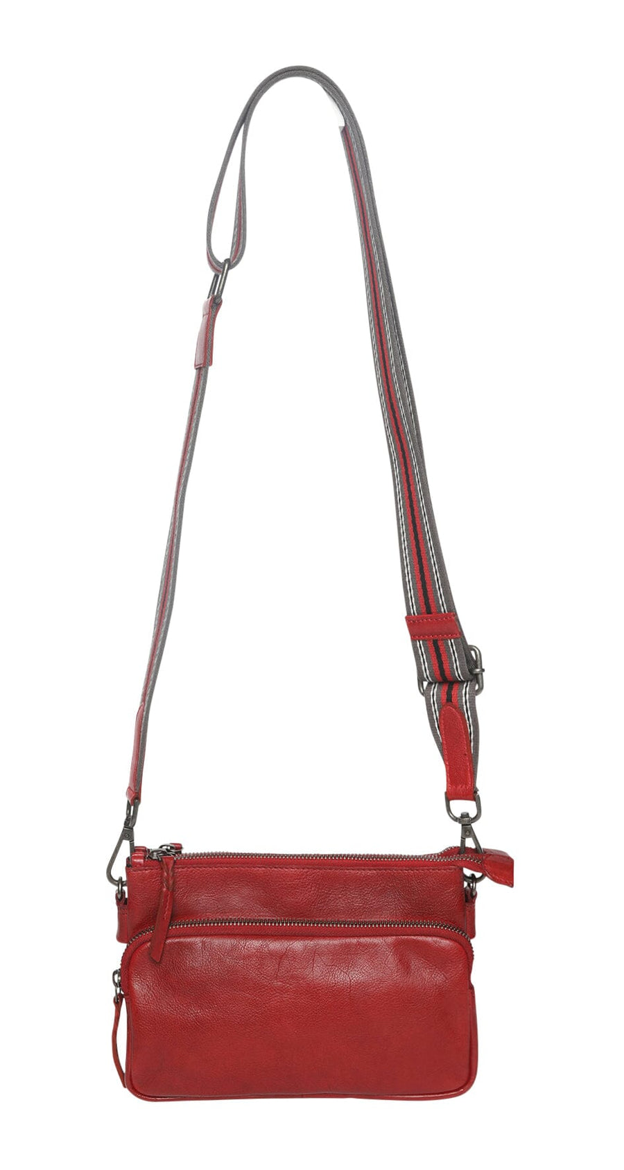 Ophelia Leather Crossbody Bag Handbags Modapelle Scarlet 