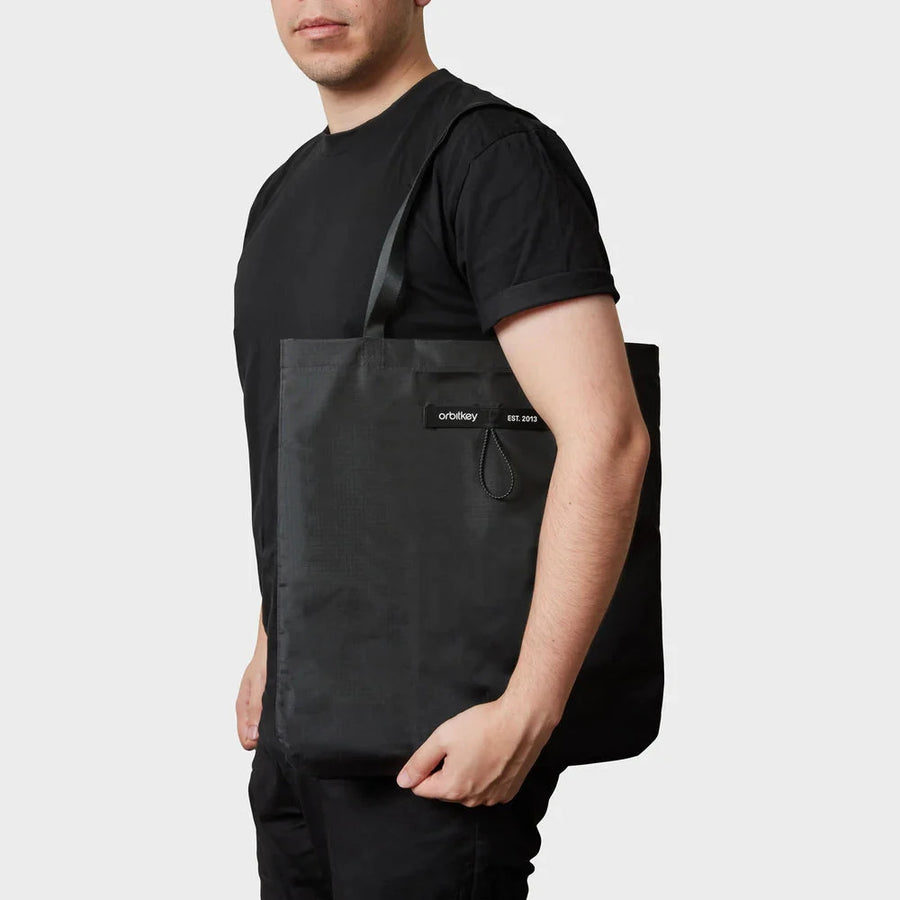 Orbitkey Foldable Tote Bag - Black Keyring Orbitkey 