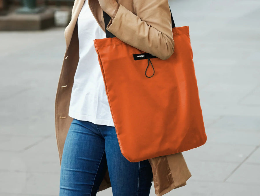 Orbitkey Foldable Tote Bag - Tangerine Limited Edition – Teddy Orbitkey Foldable Tote Bag - Tangerine Limited Edition – Teddy