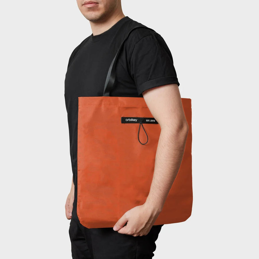 Orbitkey Foldable Tote Bag - Tangerine Limited Edition Keyring Orbitkey 