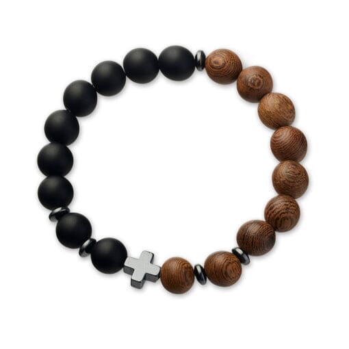 Orlando Cross Beaded Bracelet Men's Jewellery DPI Jewellery 