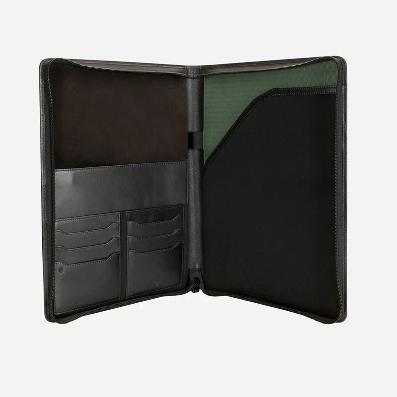 Oxford A4 Zip Around Leather Folio Accessories Jekyll & Hide 
