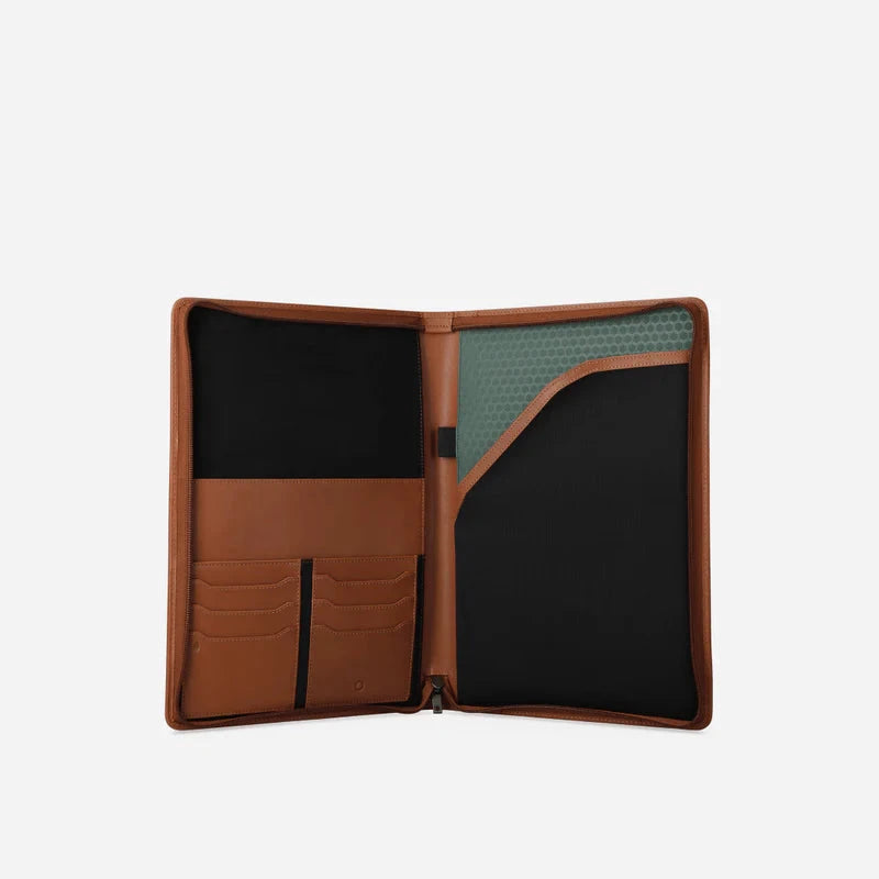 Oxford A4 Zip Around Leather Folio Accessories Jekyll & Hide 
