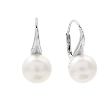 Pearl Leverback Earrings Earrings Sybella 
