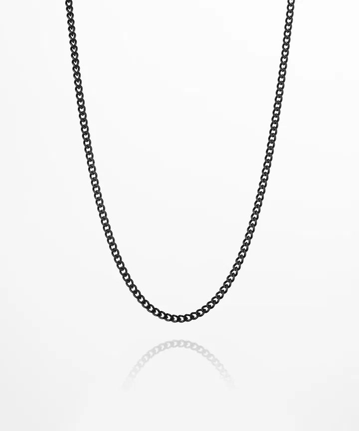 PH Curb Chain Necklace - Black Jewellery Antell 