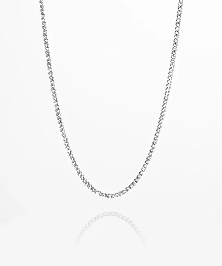 PH Curb Chain Necklace - Silver Jewellery Antell 