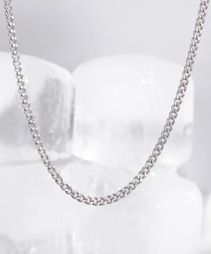 PH Curb Chain Necklace - Silver Jewellery Antell 