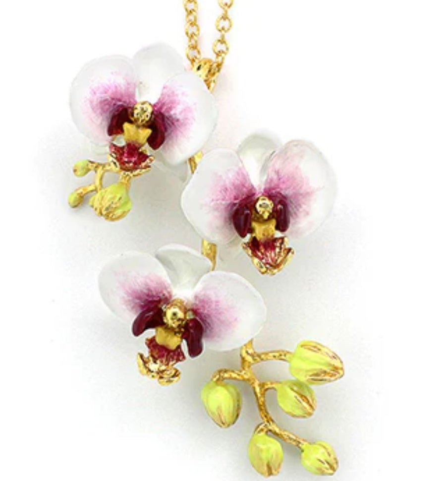 Phalaen White Orchid Necklace Good After Nine TH 