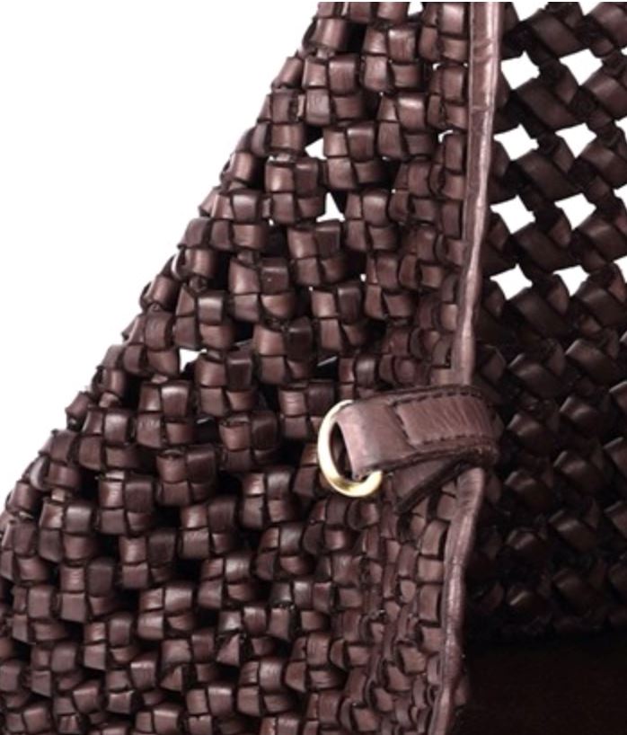 Pippa Woven Leather Bag Handbags Oran 