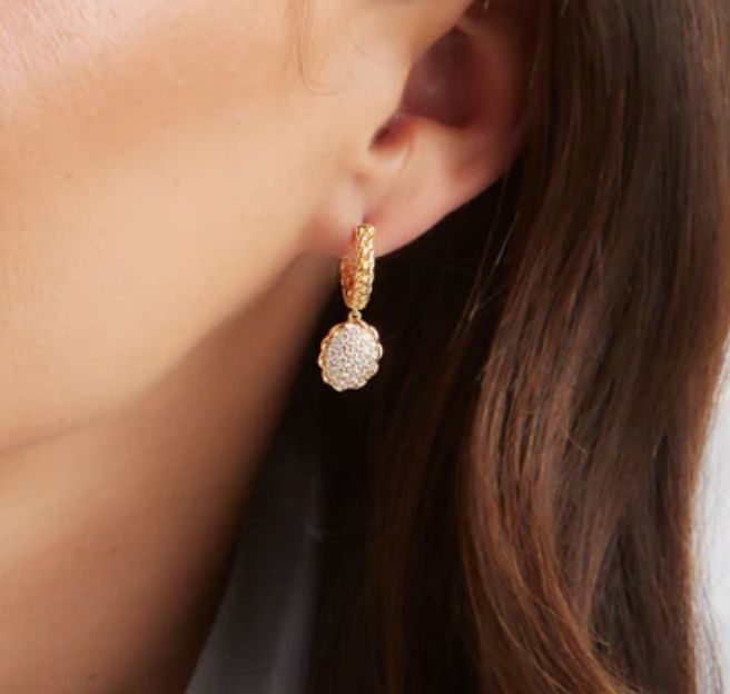 Plait Hoop CZ Earrings Sybella 