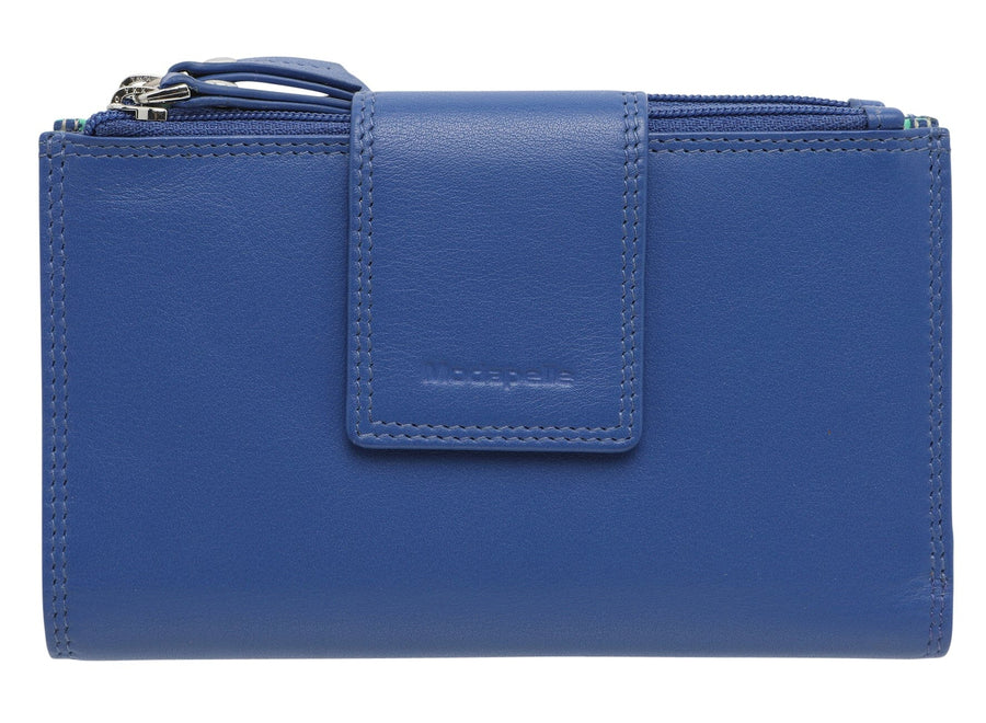 Quinn Leather Wallet Wallet Modapelle Cobalt 