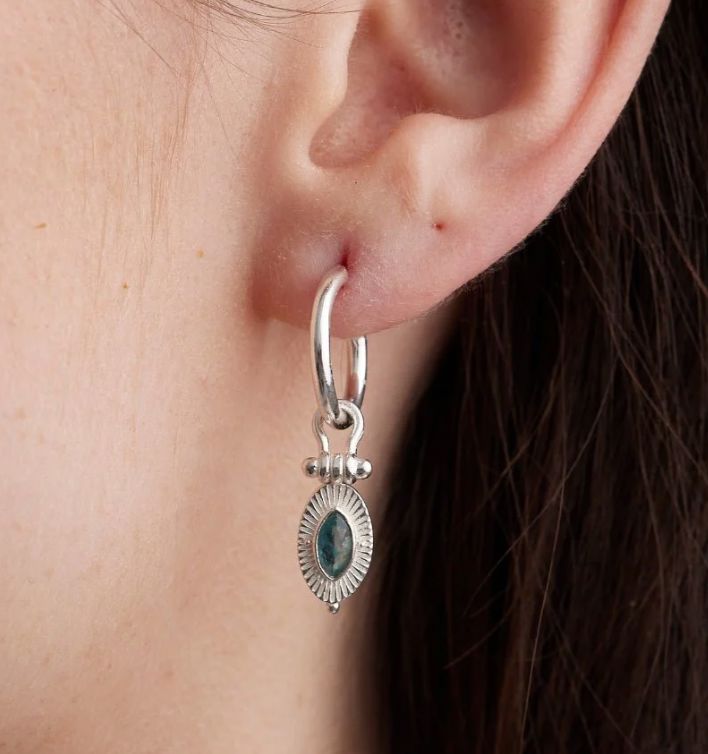 Radiance Moon Hoops by ToniMay Earrings ToniMay 