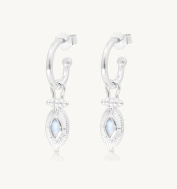 Radiance Moon Hoops by ToniMay Earrings ToniMay 