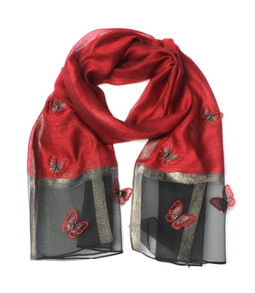 Red Butterfly Scarf Teddy Sinclair 
