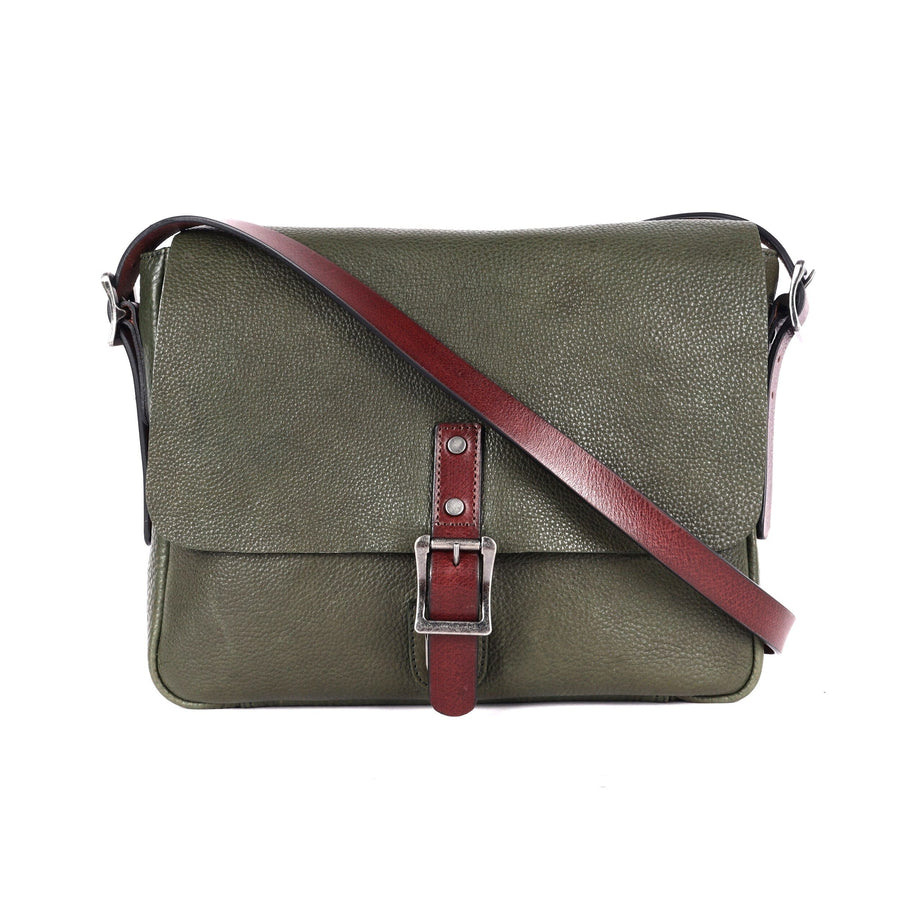 Richmond Leather Satchel Bag Oran Olive 